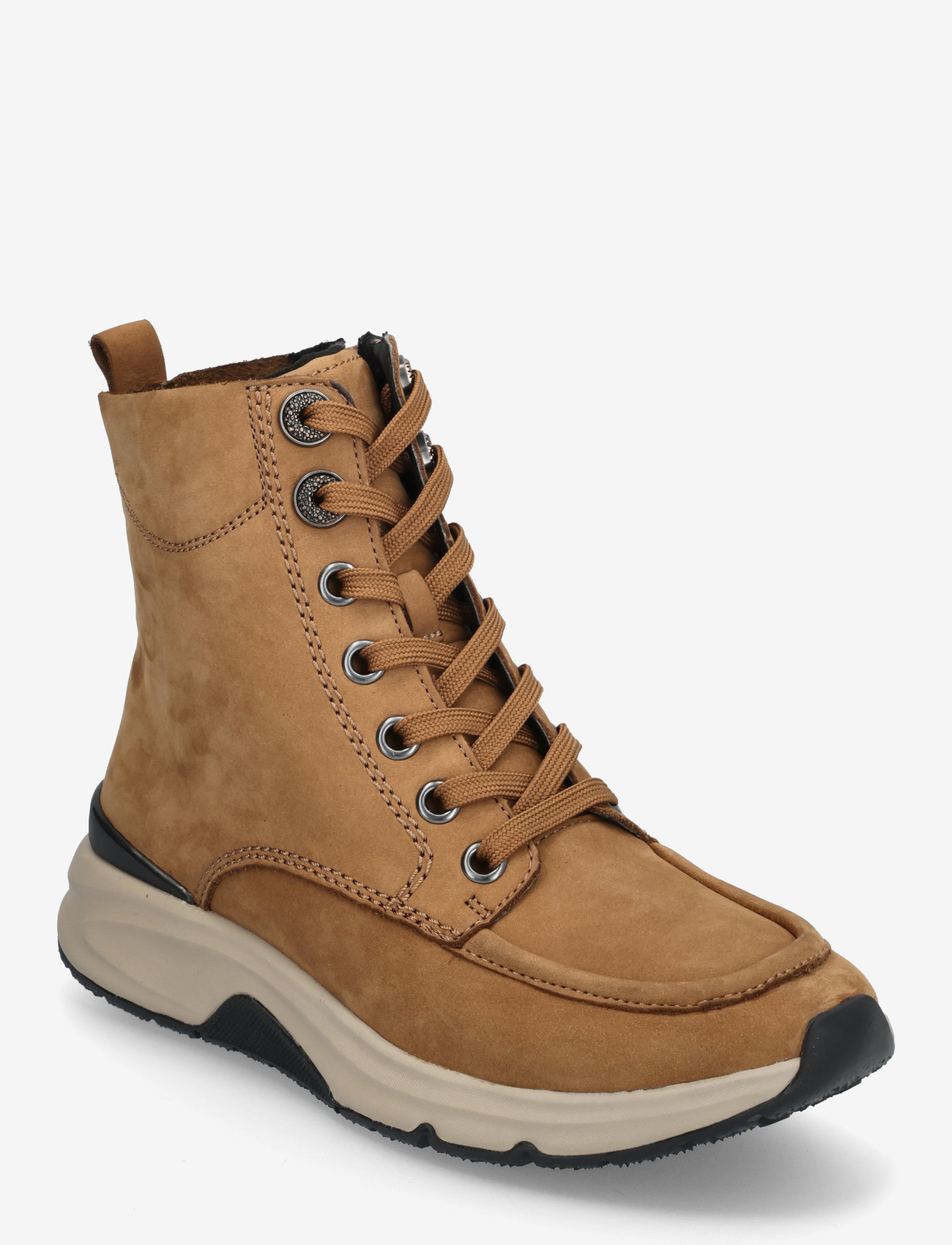 Gabor - rollingsoft laced ankle boot - geschnürte stiefel - camel - 0