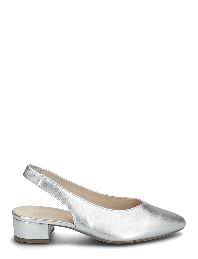 Gabor - Slingback - högklackade slingbacks - silver - 1