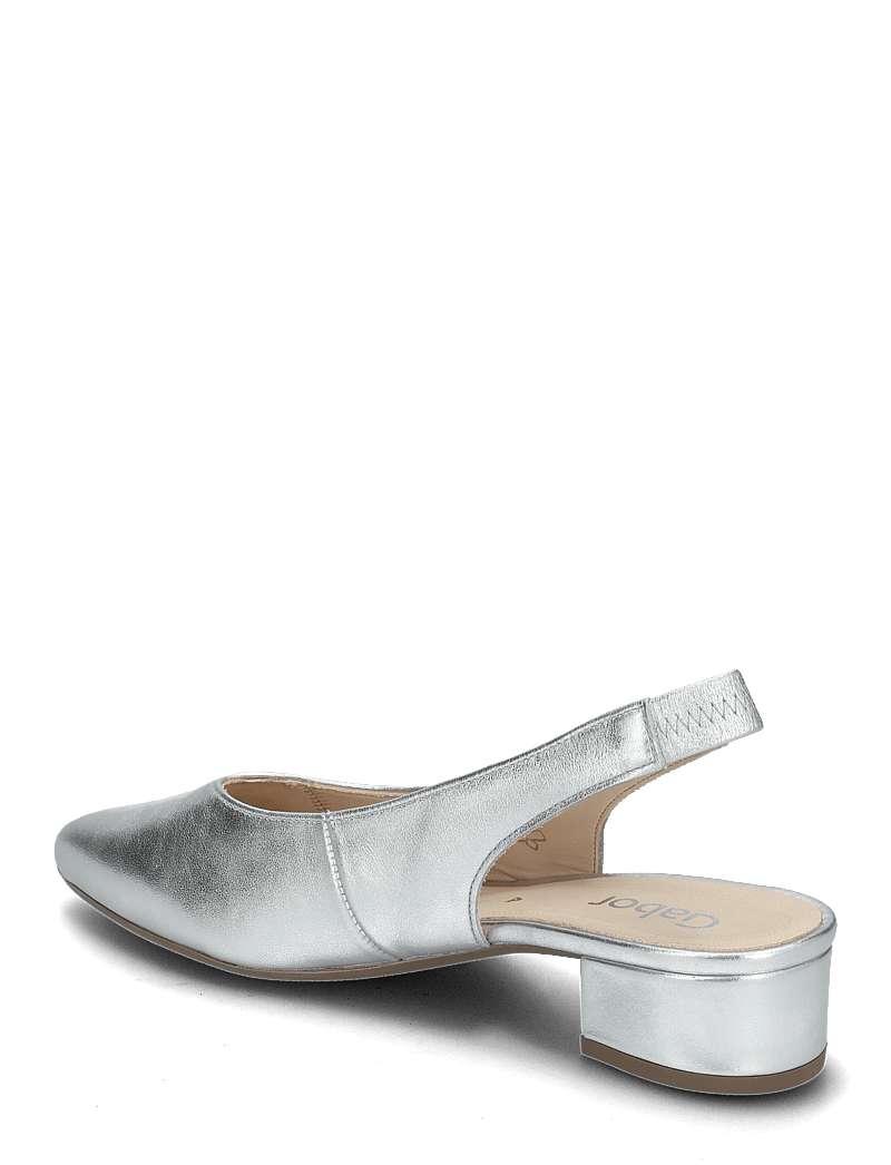 Gabor - Slingback - högklackade slingbacks - silver - 2