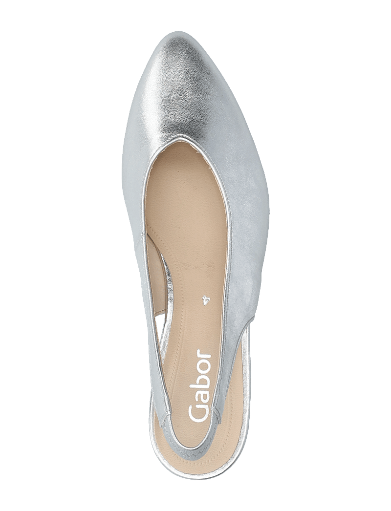 Gabor - Slingback - högklackade slingbacks - silver - 3