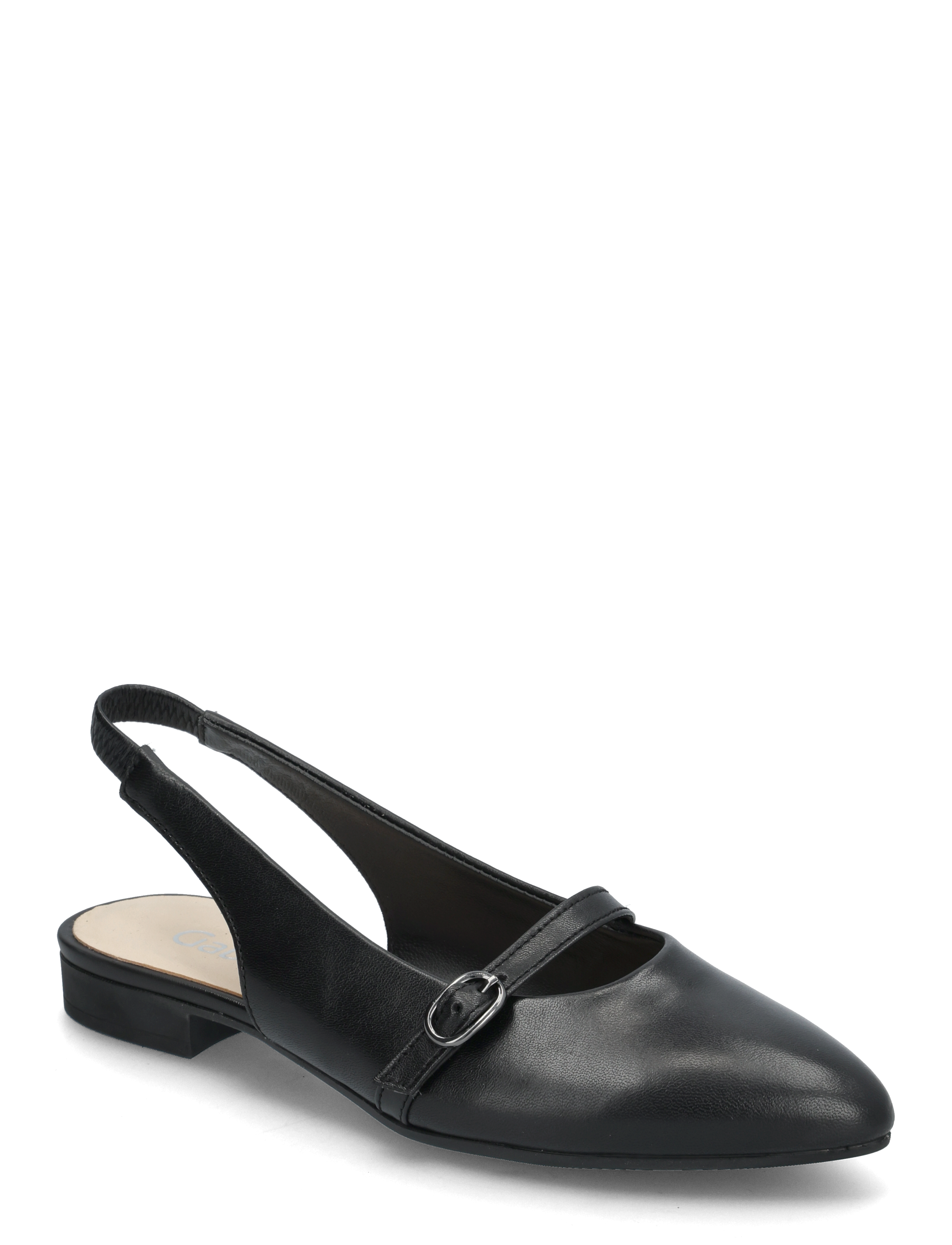 Gabor Slingback, 37, Slingbacks, Schwarz - Flat Frauen