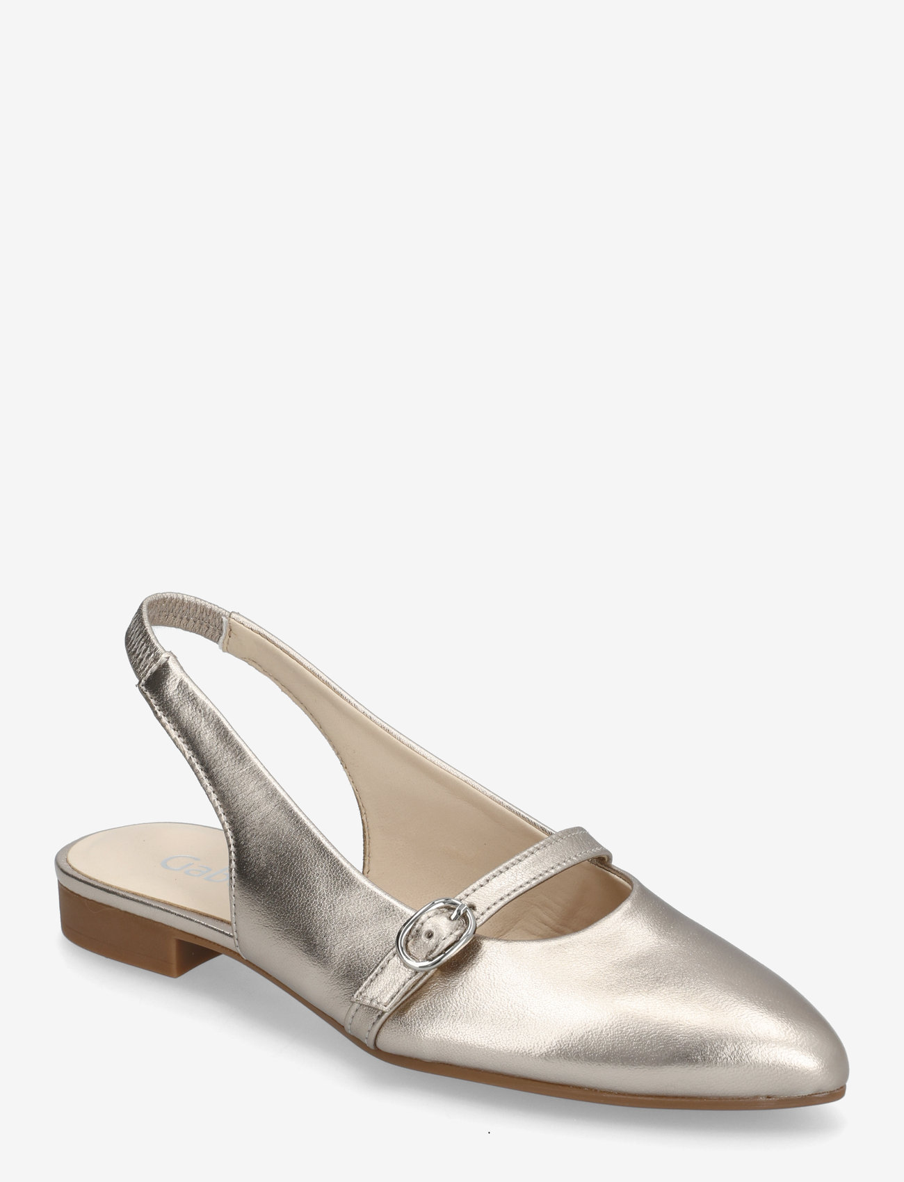 Gabor - Slingback - platta slingbacks - soft gold - 0