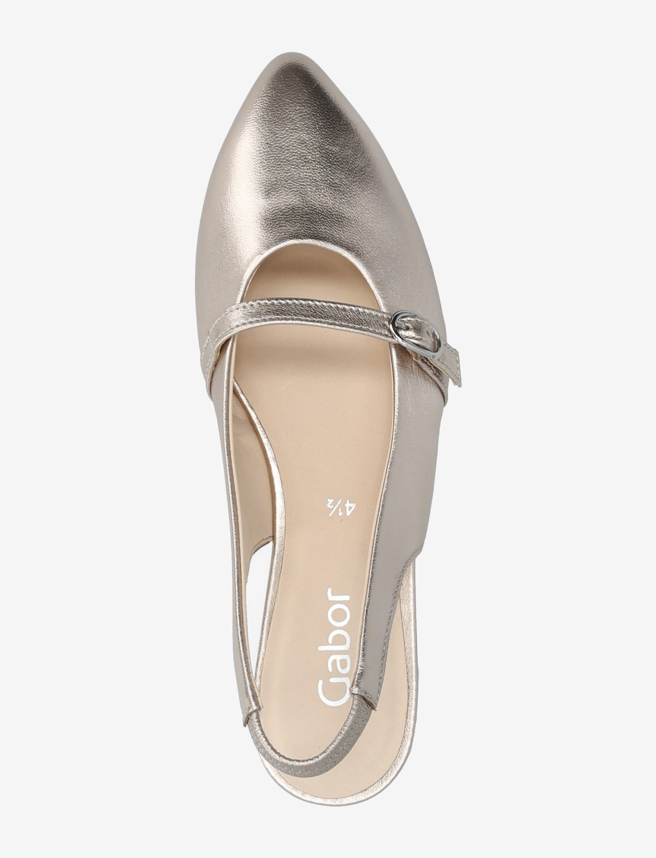Gabor - Slingback - platta slingbacks - soft gold - 3