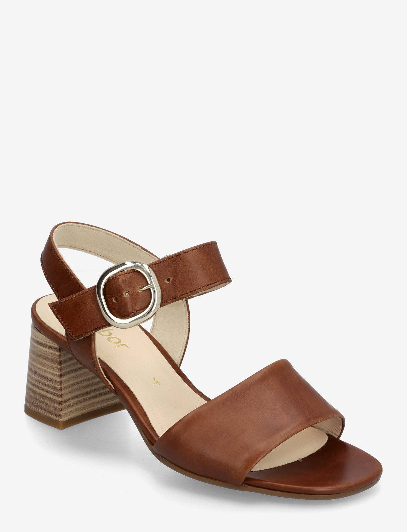 Gabor - Ankle-strap sandal - flache sandalen - cognac - 0