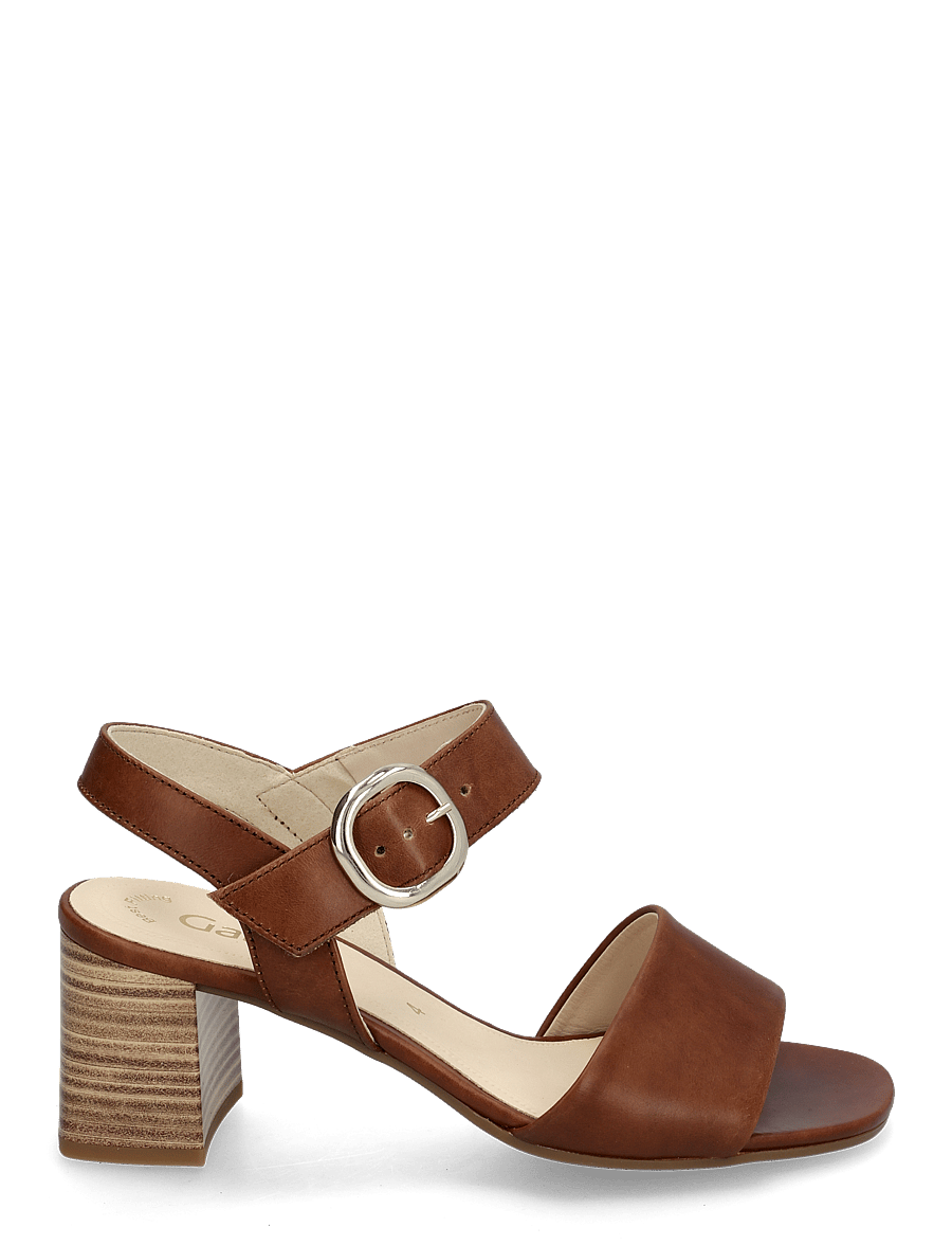 Gabor - Ankle-strap sandal - flache sandalen - cognac - 1
