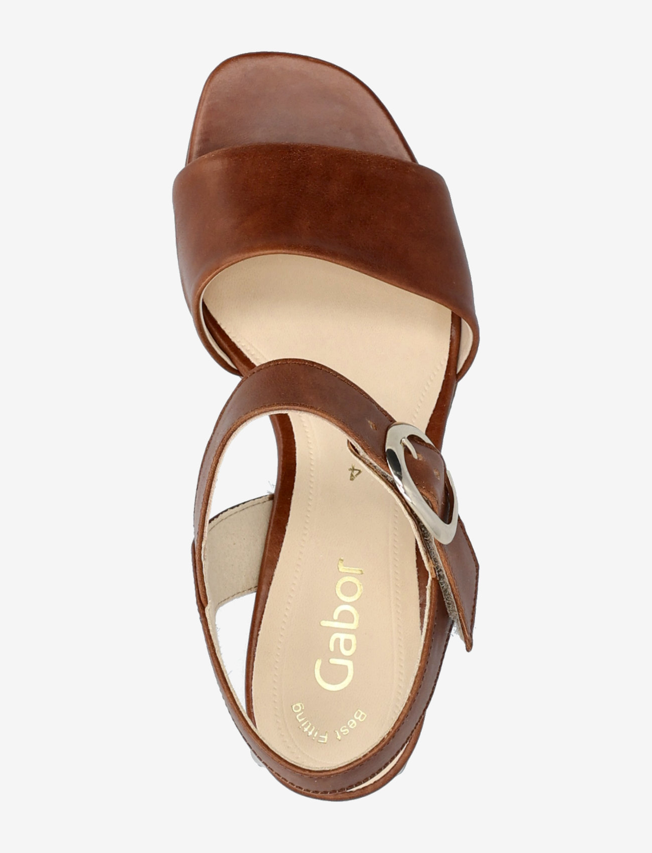 Gabor - Ankle-strap sandal - flache sandalen - cognac - 3
