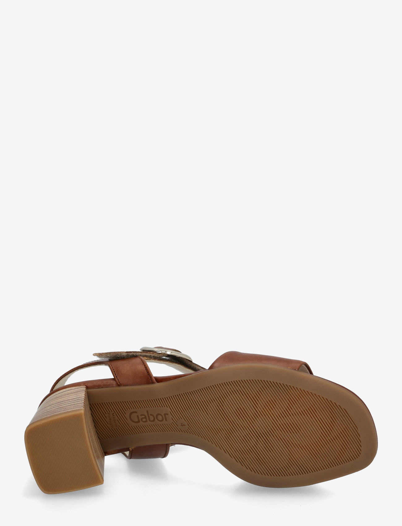 Gabor - Ankle-strap sandal - flache sandalen - cognac - 4