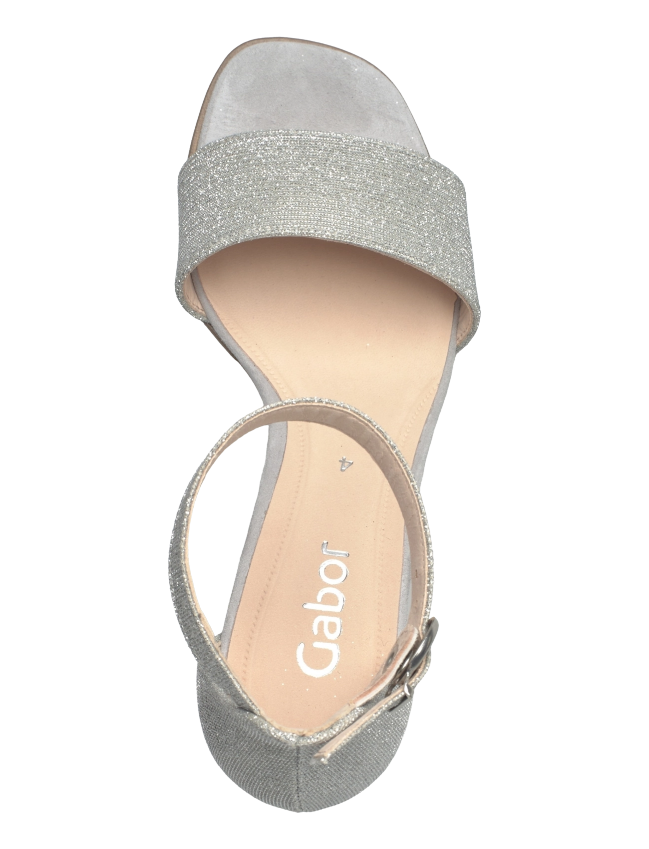 Gabor - Ankle-strap sandal - silver - 3