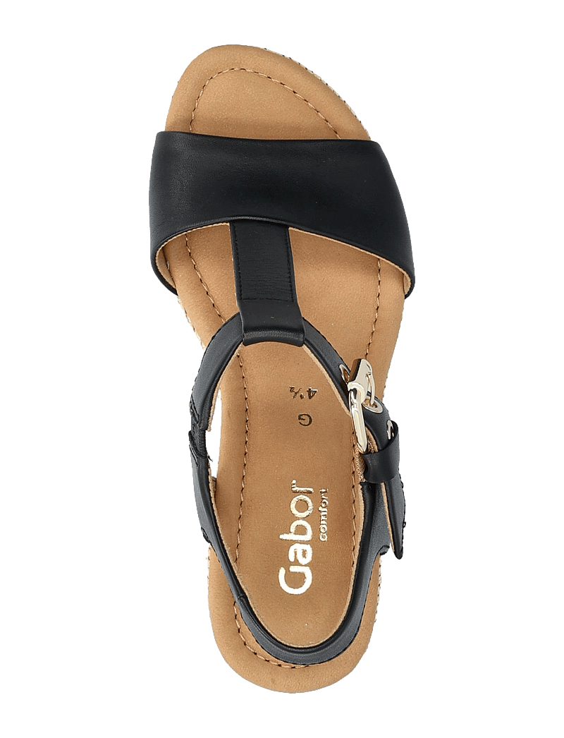 Gabor - Wedge sandal - kontsaga espadrillid - black - 3