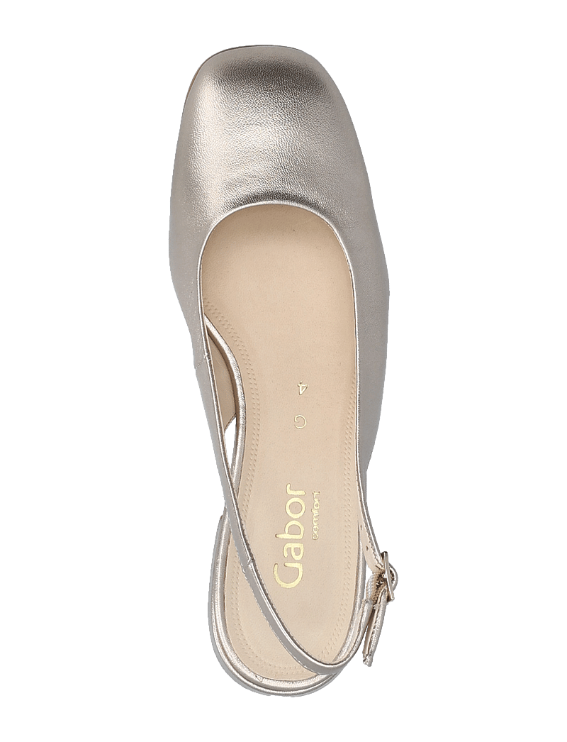Gabor - Slingback - flache slingbacks - soft gold - 3