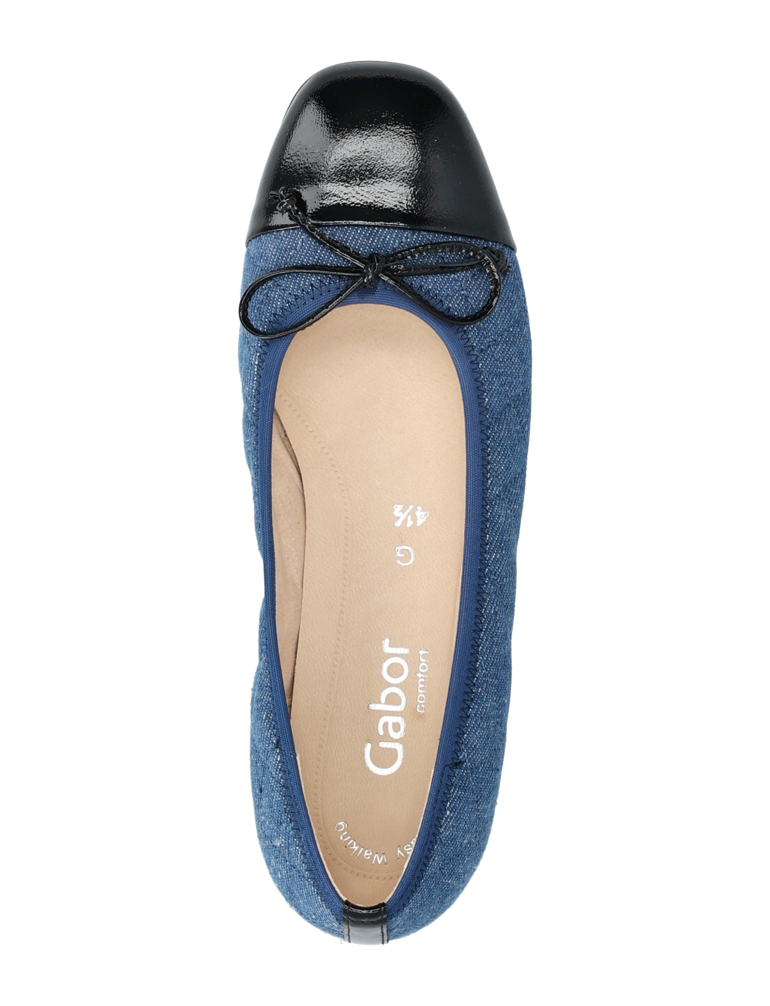 Gabor - Ballerina - black, jeans blue - 3