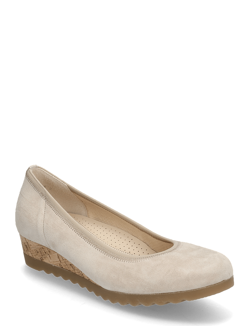 Gabor - Wedge pumps - kilehæle - sand - 0