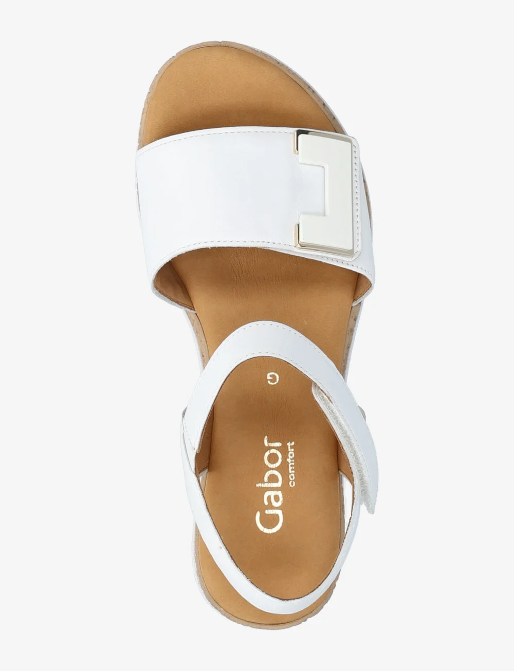 Gabor - Wedge sandal - sandales plates - white - 3