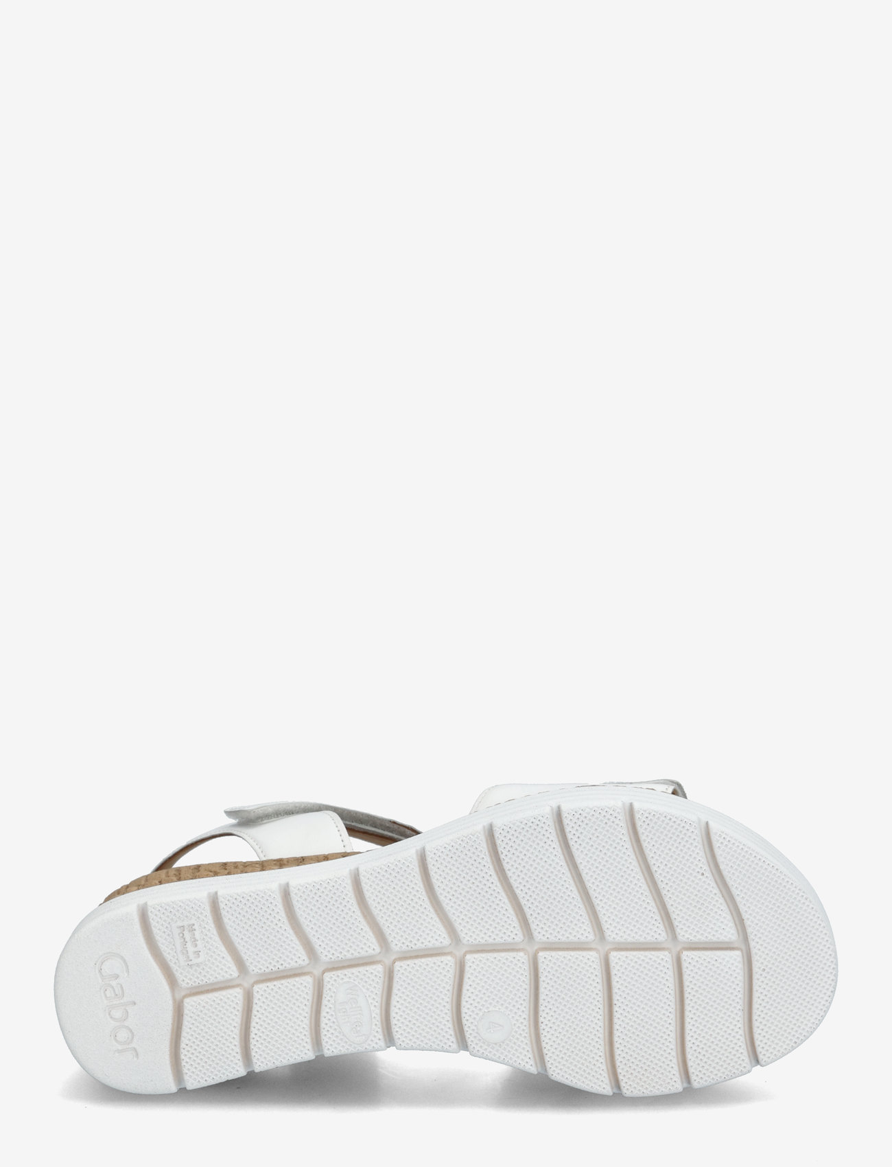 Gabor - Wedge sandal - flache sandalen - white - 4