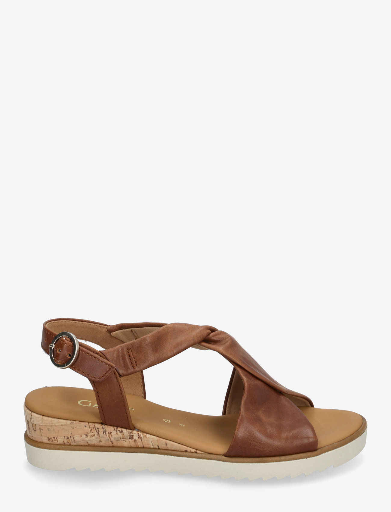 Gabor - Wedge sandal - flache sandalen - cognac - 1