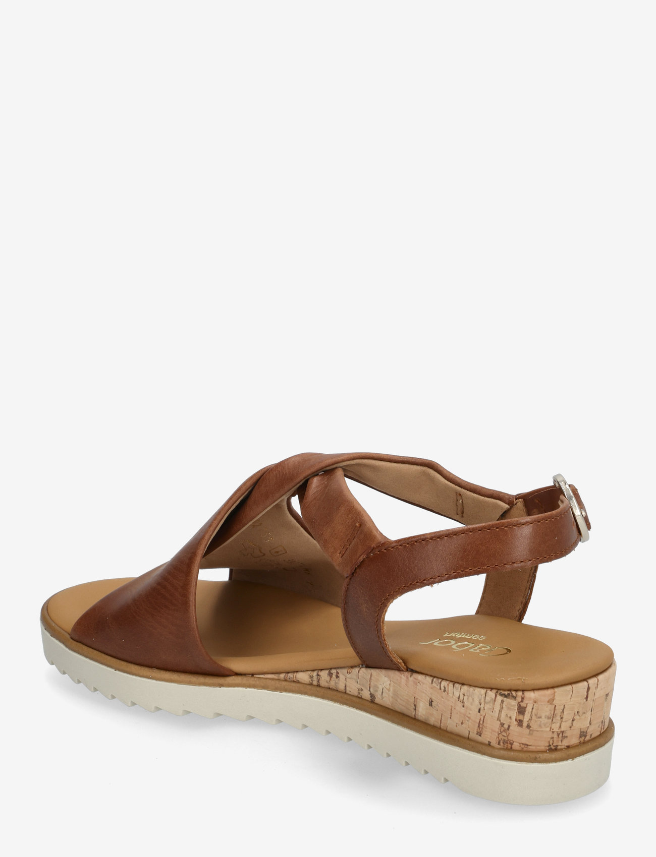 Gabor - Wedge sandal - flache sandalen - cognac - 2