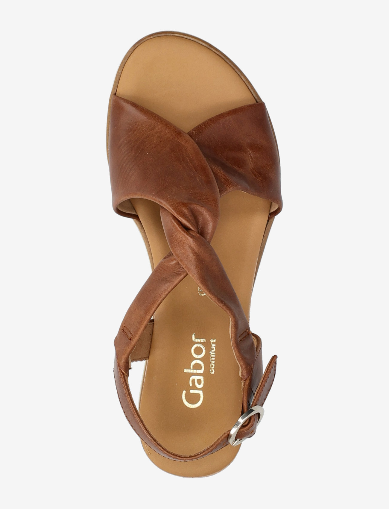 Gabor - Wedge sandal - flache sandalen - cognac - 3