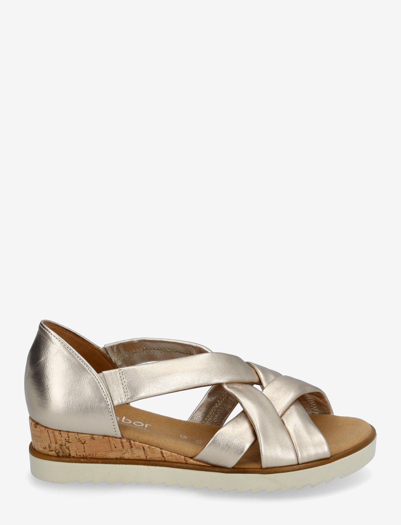 Gabor - Wedge sandal - lahtised kontsakingad - soft gold - 1