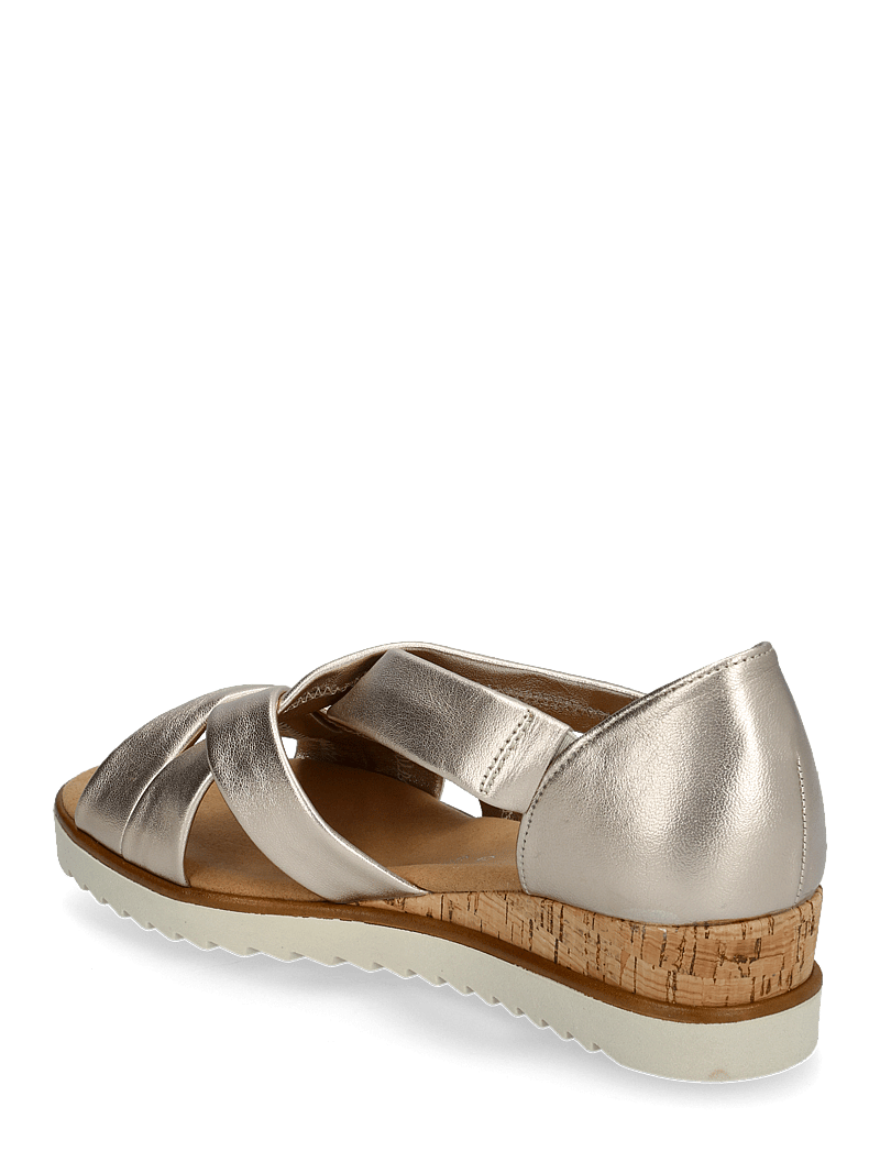 Gabor - Wedge sandal - lahtised kontsakingad - soft gold - 2