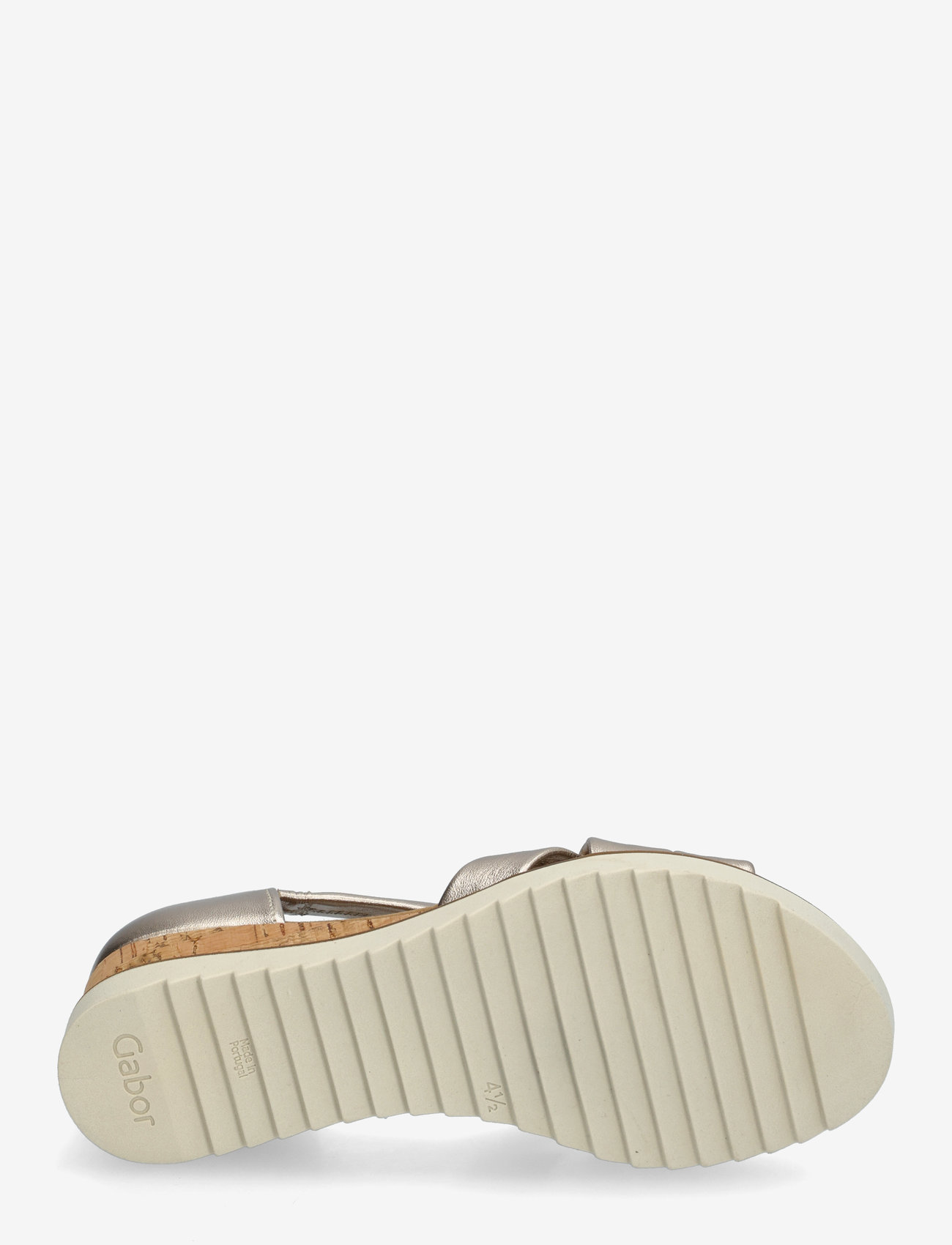 Gabor - Wedge sandal - lahtised kontsakingad - soft gold - 4