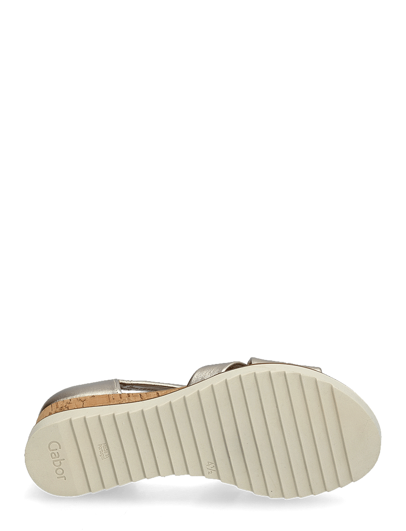 Gabor - Wedge sandal - lahtised kontsakingad - soft gold - 4