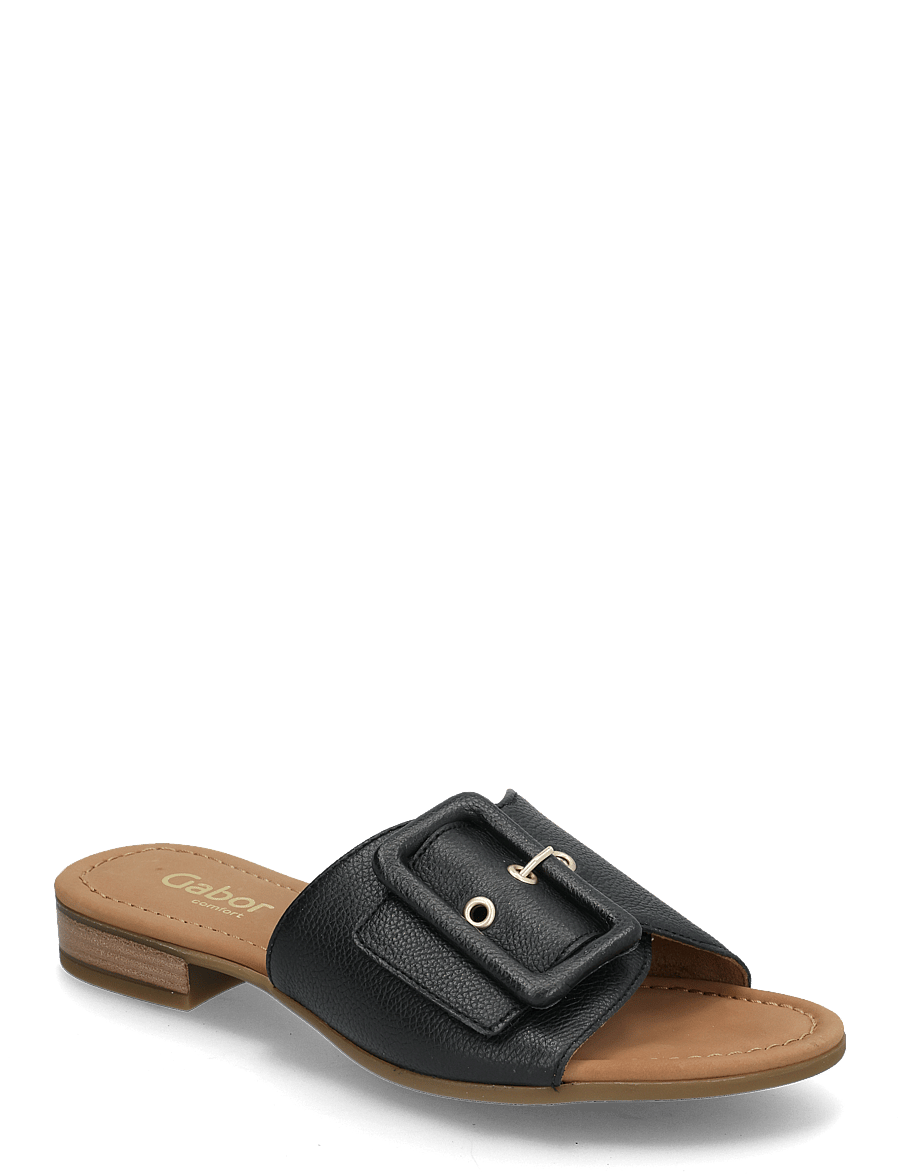Gabor - Slip-in - flache sandalen - black - 0