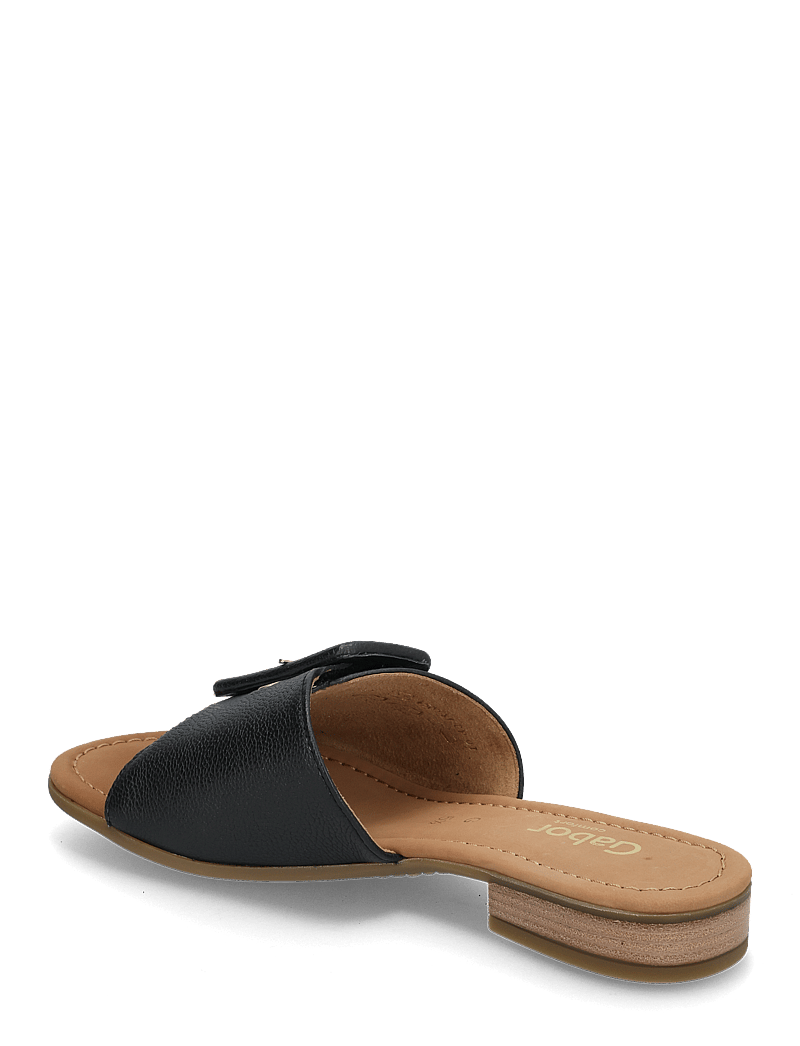Gabor - Slip-in - platta sandaler - black - 2