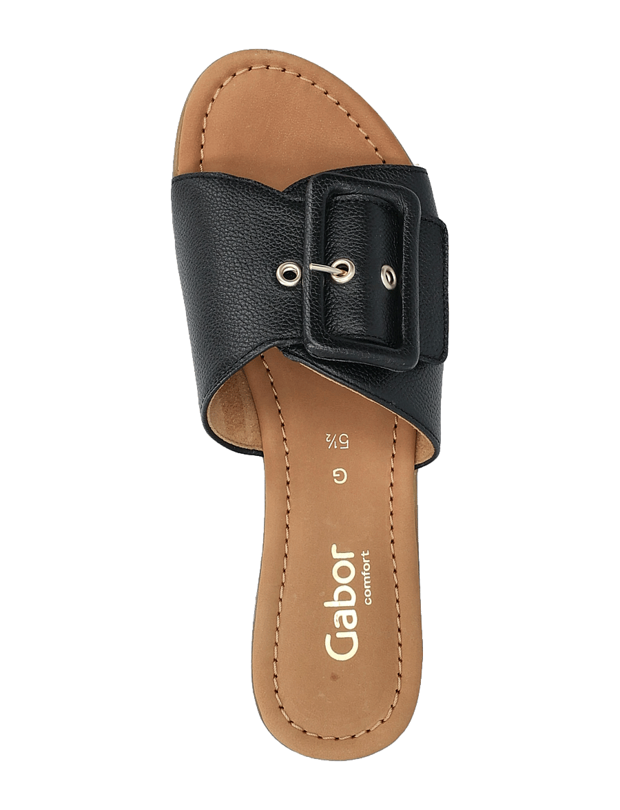 Gabor - Slip-in - flache sandalen - black - 3