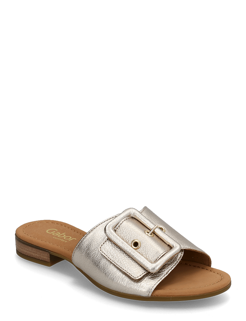 Gabor - Slip-in - flache sandalen - soft gold - 0