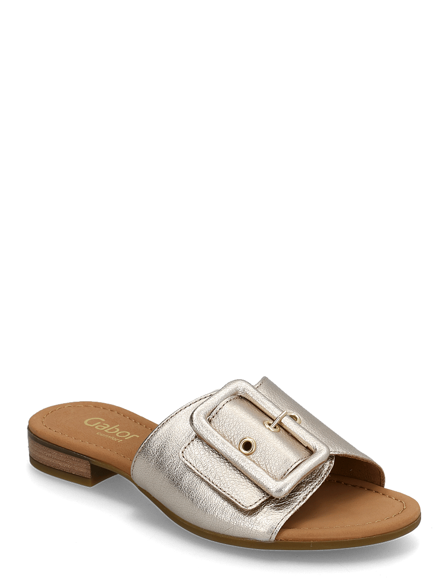 Gabor - Slip-in - flache sandalen - soft gold - 0