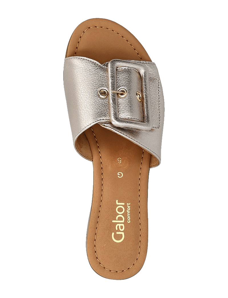 Gabor - Slip-in - flache sandalen - soft gold - 3