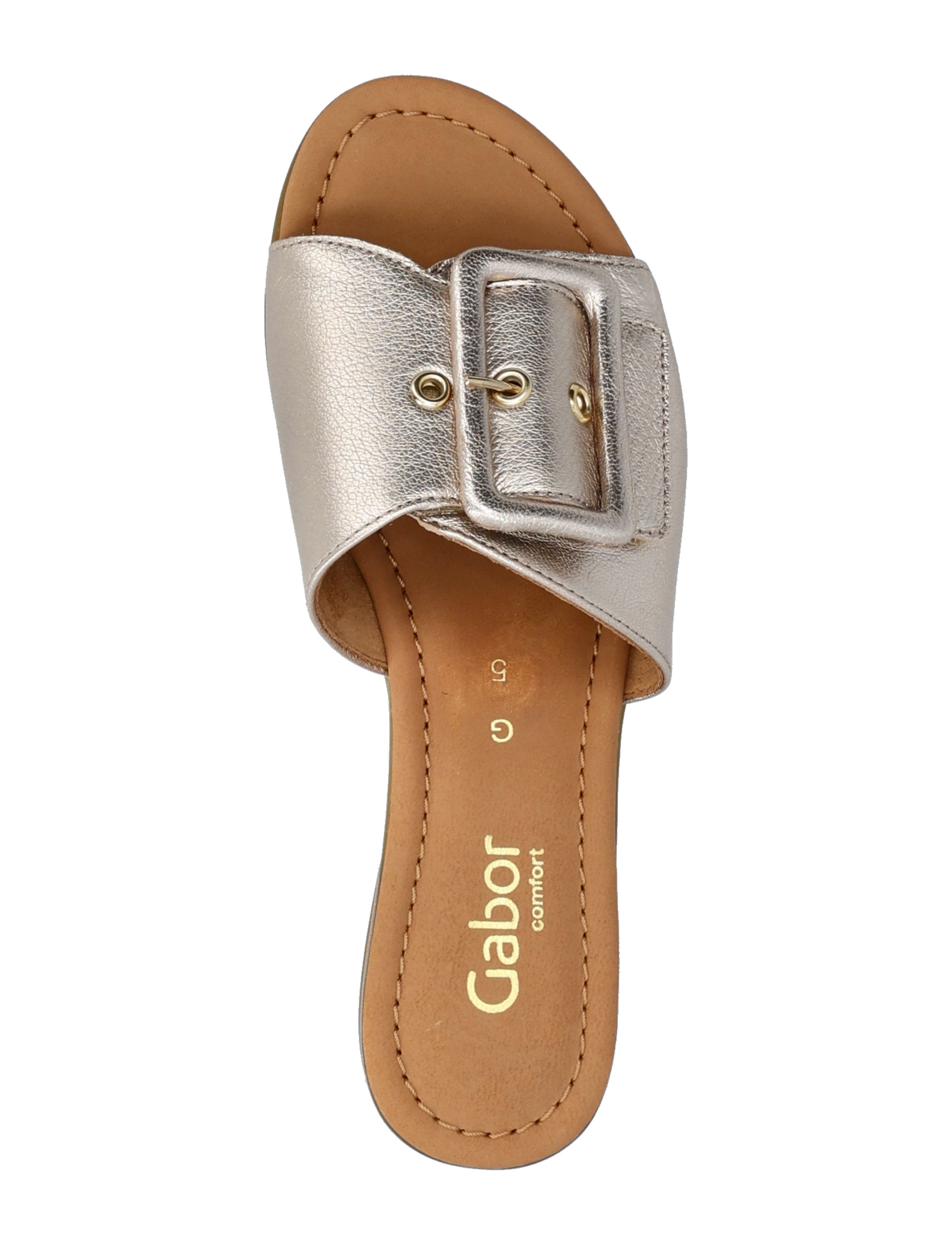 Gabor - Slip-in - flache sandalen - soft gold - 3