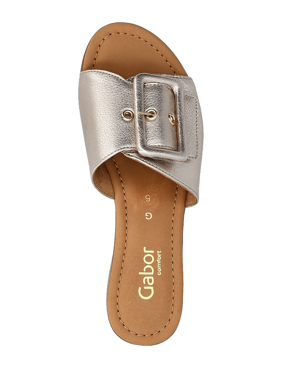 Gabor - Slip-in - flache sandalen - soft gold - 3