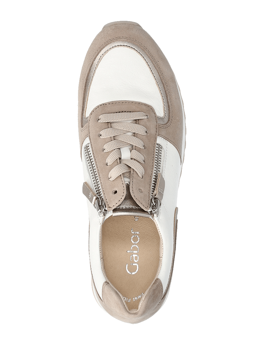 Gabor - Sneaker - niedrige sneaker - taupe, cream, soft gold - 3