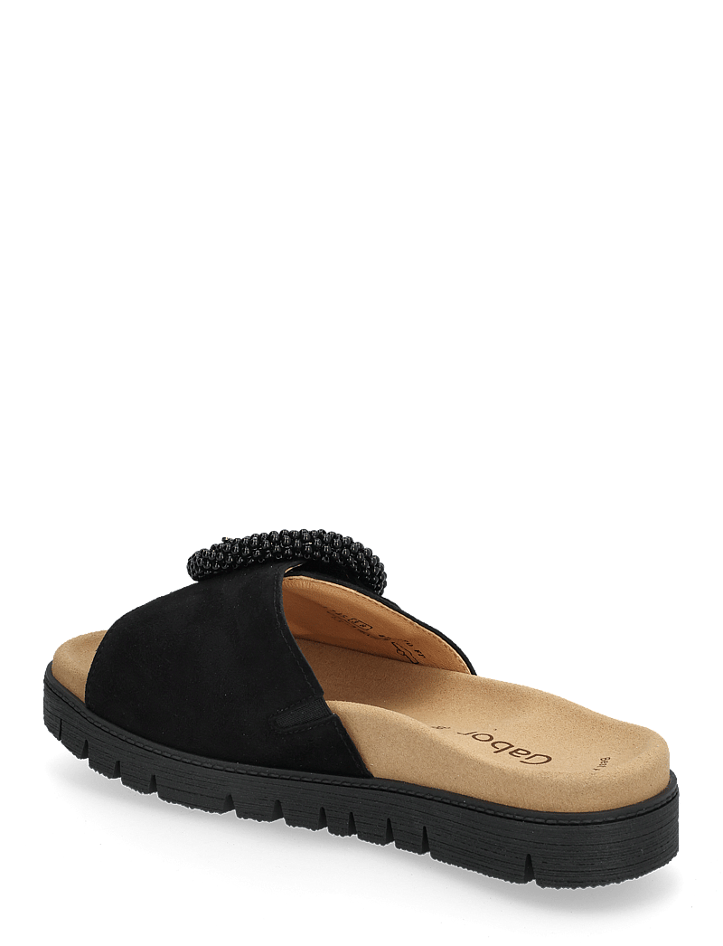 Gabor - Slip-in - flache sandalen - black - 2