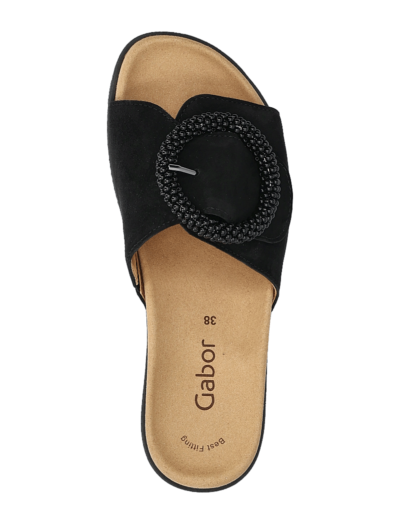 Gabor - Slip-in - flache sandalen - black - 3