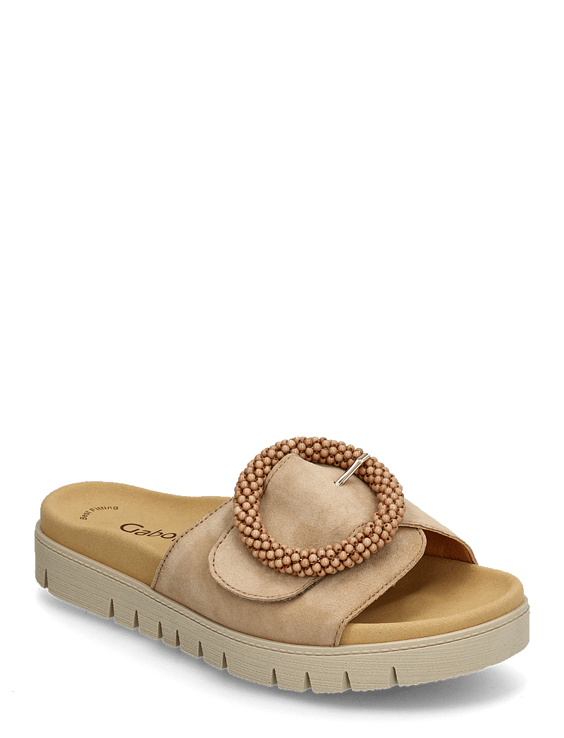Gabor - Slip-in - flache sandalen - camel - 0