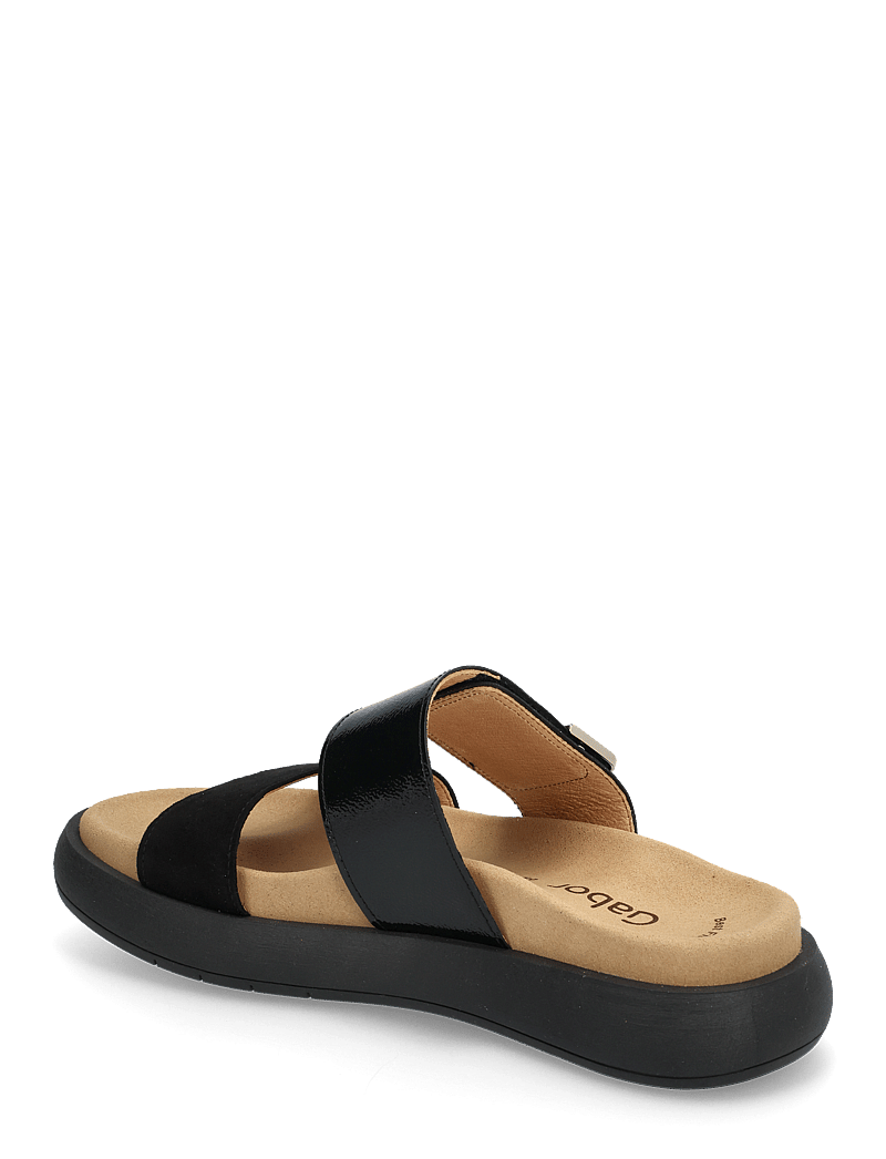 Gabor - Slip-in - flache sandalen - black - 2