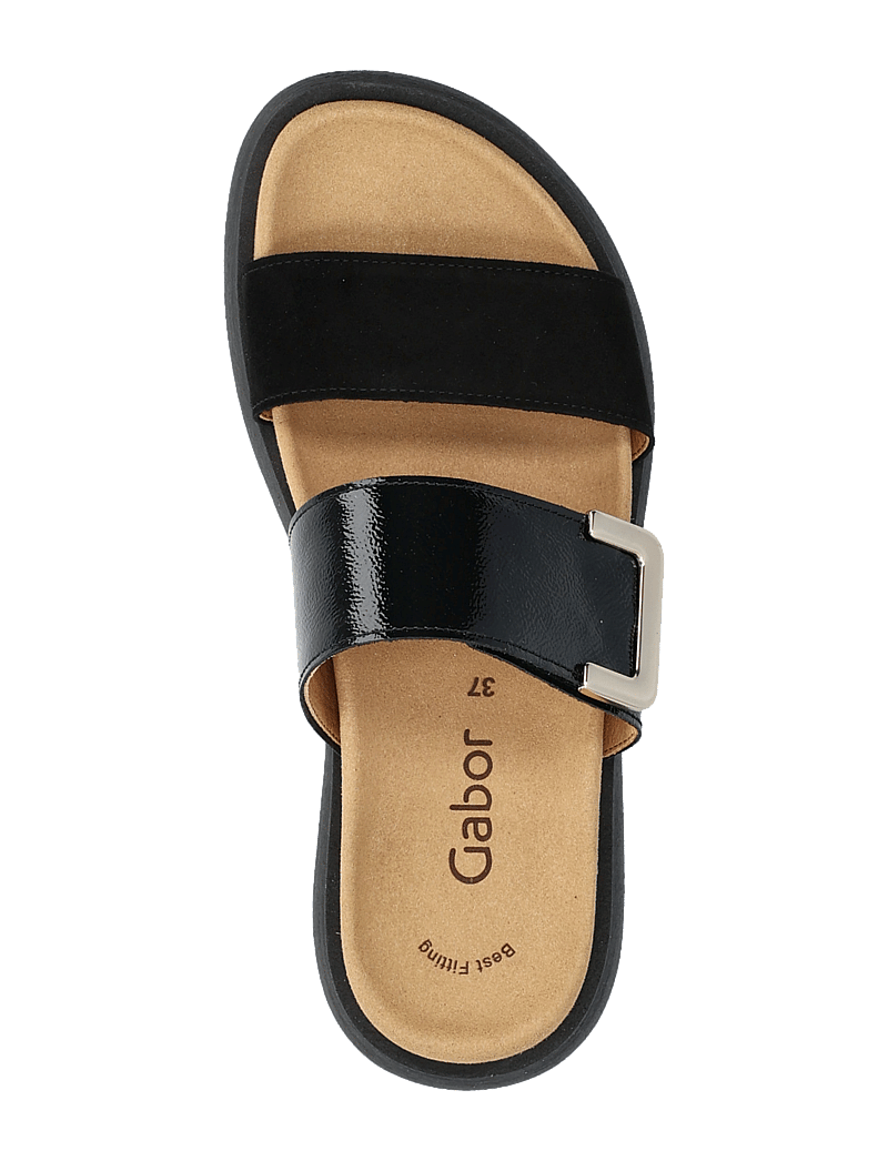 Gabor - Slip-in - flache sandalen - black - 3
