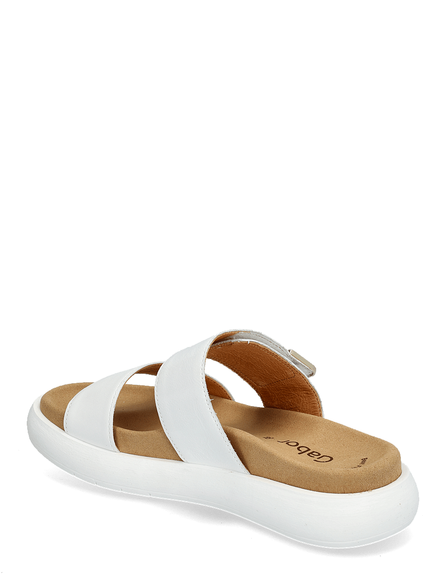 Gabor - Slip-in - flache sandalen - white - 2