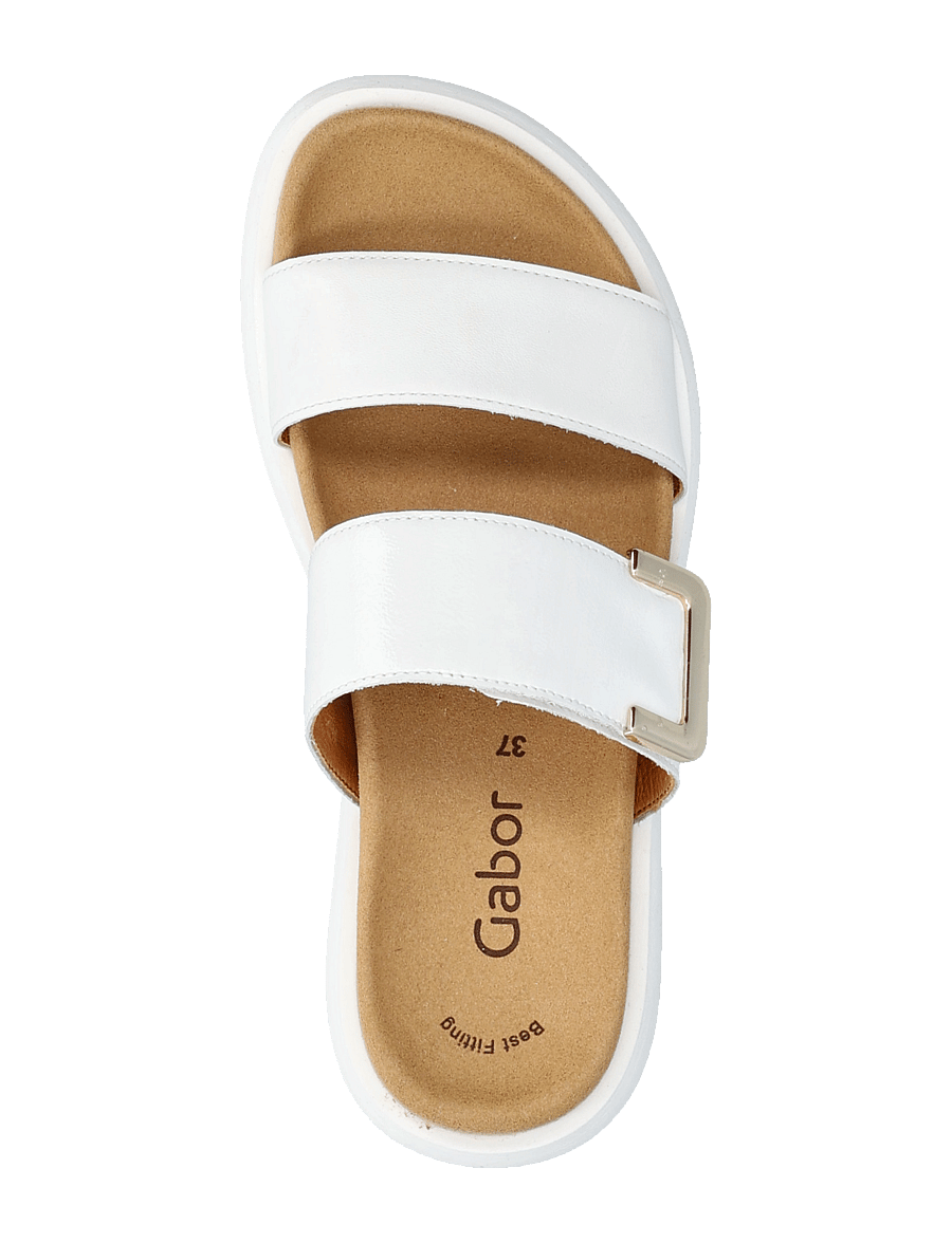 Gabor - Slip-in - flache sandalen - white - 3
