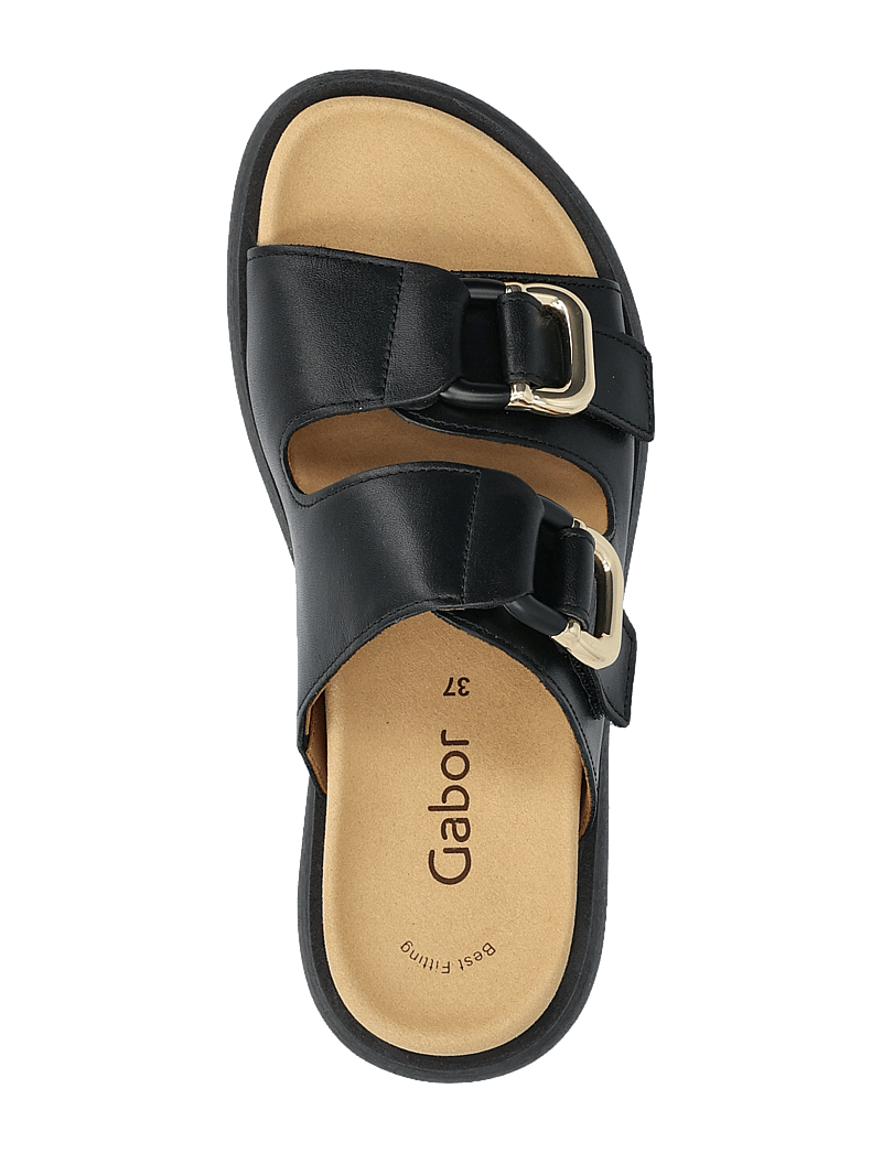 Gabor - Slip-in - flache sandalen - black - 3