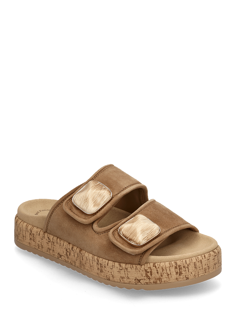 Gabor - Slip-in - flache sandalen - camel - 0