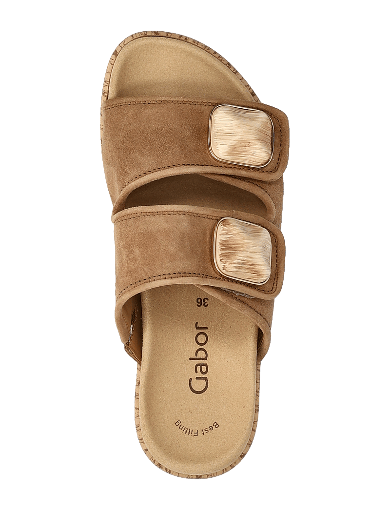 Gabor - Slip-in - flache sandalen - camel - 3
