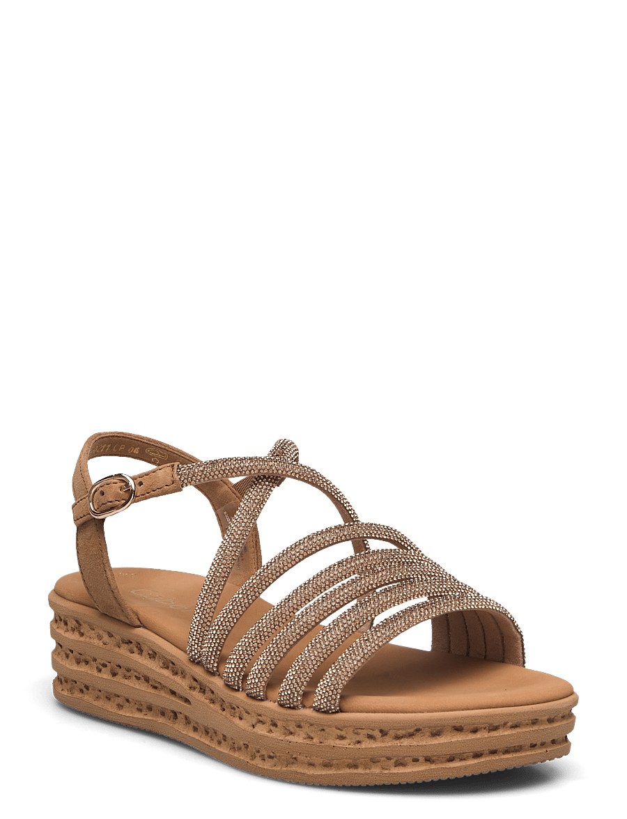 Gabor - Sandal - sandales à plateforme - camel - 0