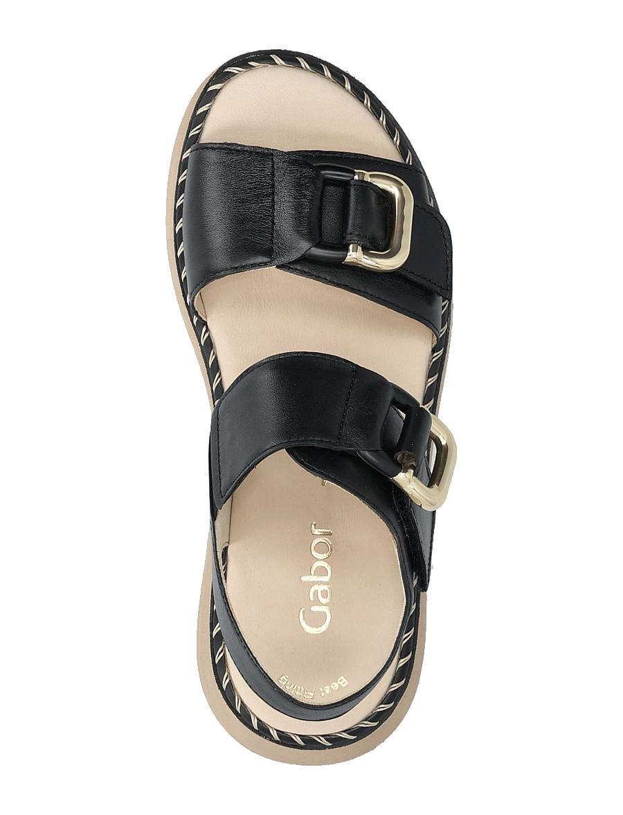Gabor - Sandal - madalad sandaalid - black - 3