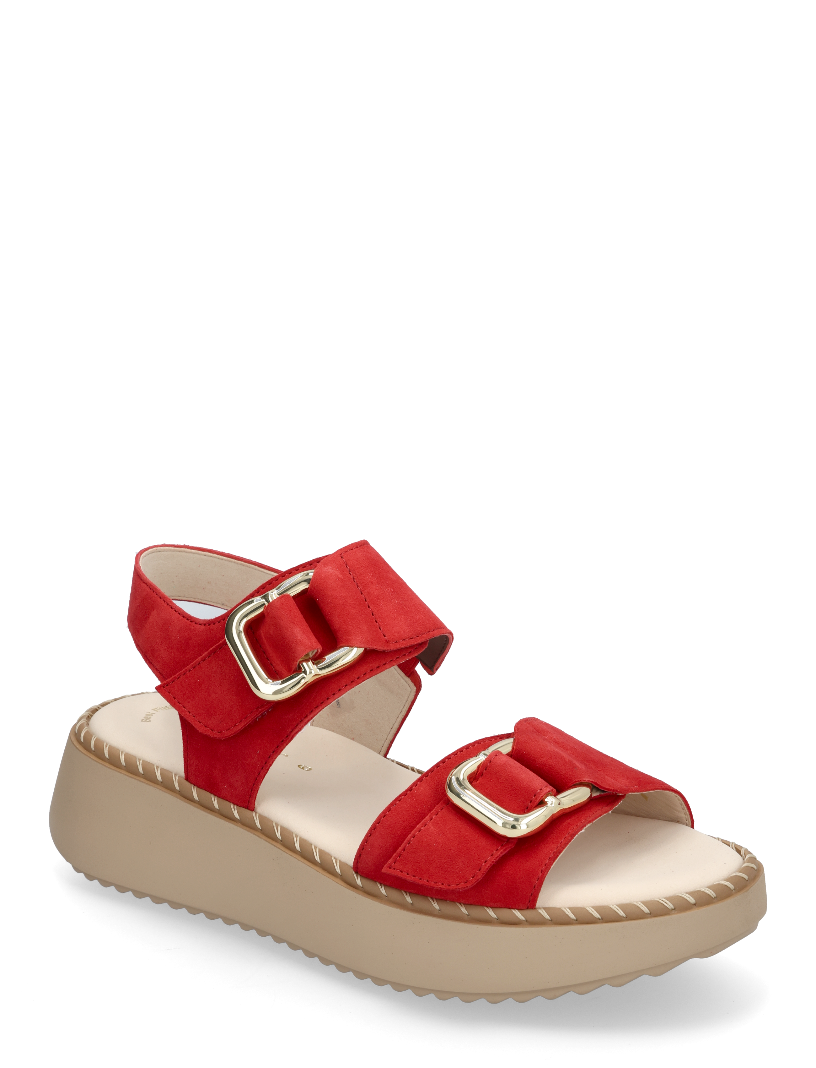 Gabor Sandal, 38, Sandals, Rot - Flat Frauen