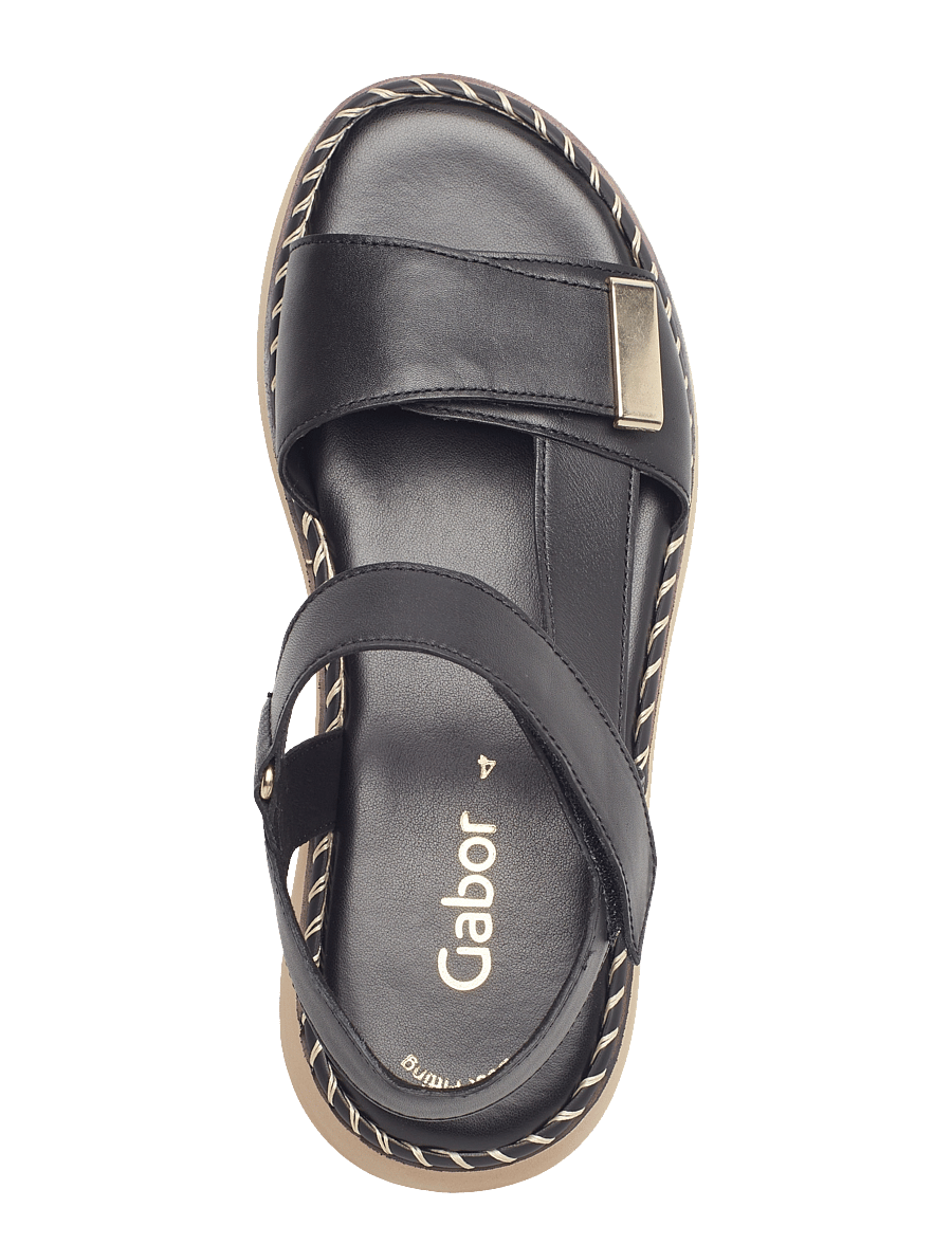 Gabor - Sandal - flache sandalen - black - 3