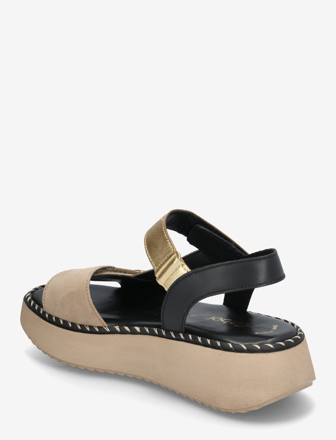 Gabor - Sandal - flade sandaler - sand, leopard, black - 2