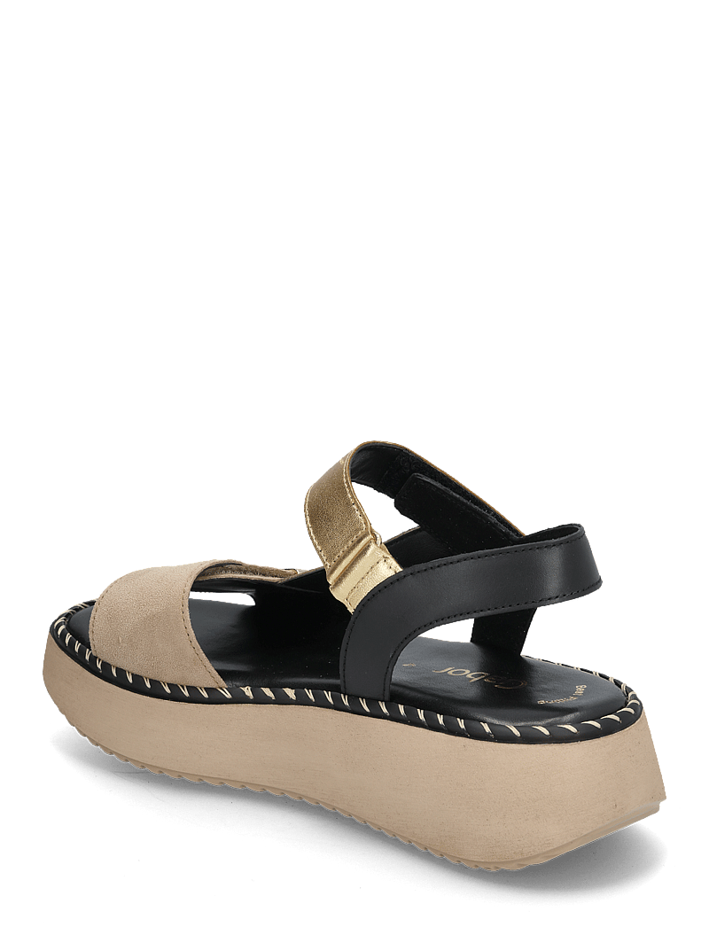 Gabor - Sandal - platta sandaler - sand, leopard, black - 2